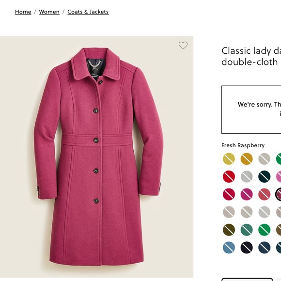 JCREW lady day coat 4P in Fresh Raspberry Color - Picture 9 of 14
